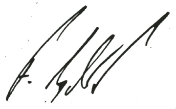 Unterschrift von Felix Schönberger